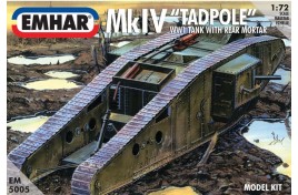 EMHAR 1/72 Mk IV ''Tadpole'' WWI Tank With Rear Mortar
